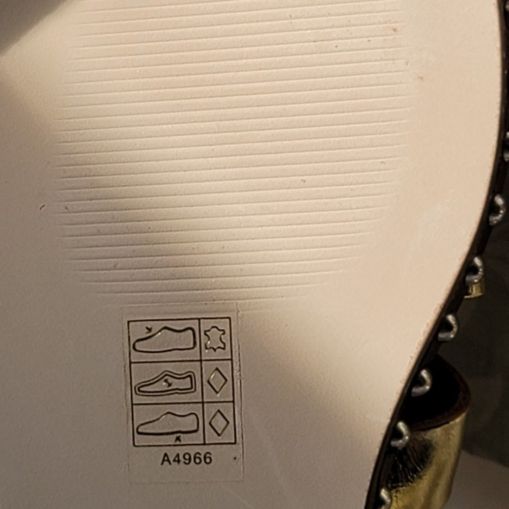 J. Crew Studded Gladiator Sandal Gold Leather.SALE!Was 60 Reduced to $45 - Picture 5 of 9